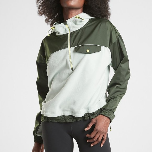 Green Microfleese 1/2 Zip Jacket - Picture 4 of 5